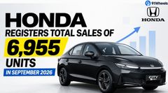 Honda Registers Total Sales of 6,955 Units In September 2026